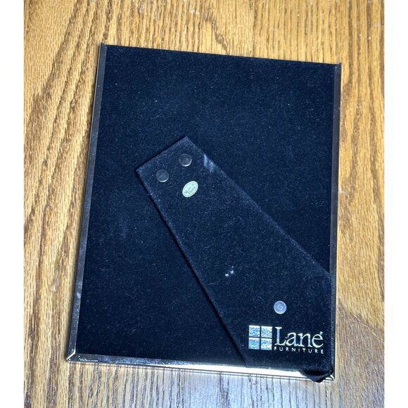 Lane Furniture Silver Picture Frame 5x7 Vintage Style Rope & Beaded Edge - Picture 4 of 6